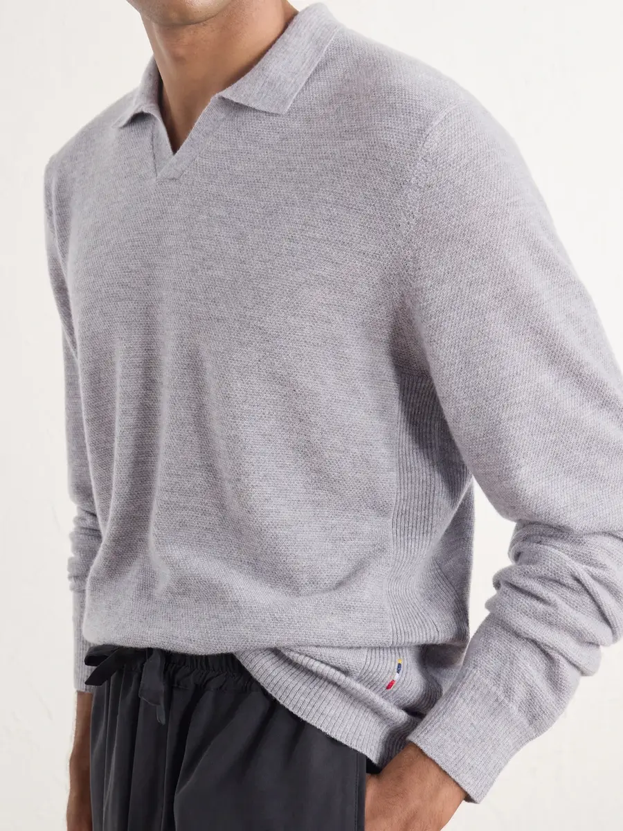Orlebar Brown Bresson Cashmere Polo Shirt - Men | Thumbnail 5 Orlebar Brown Bresson Cashmere Polo Shirt - Men | Thumbnail 5