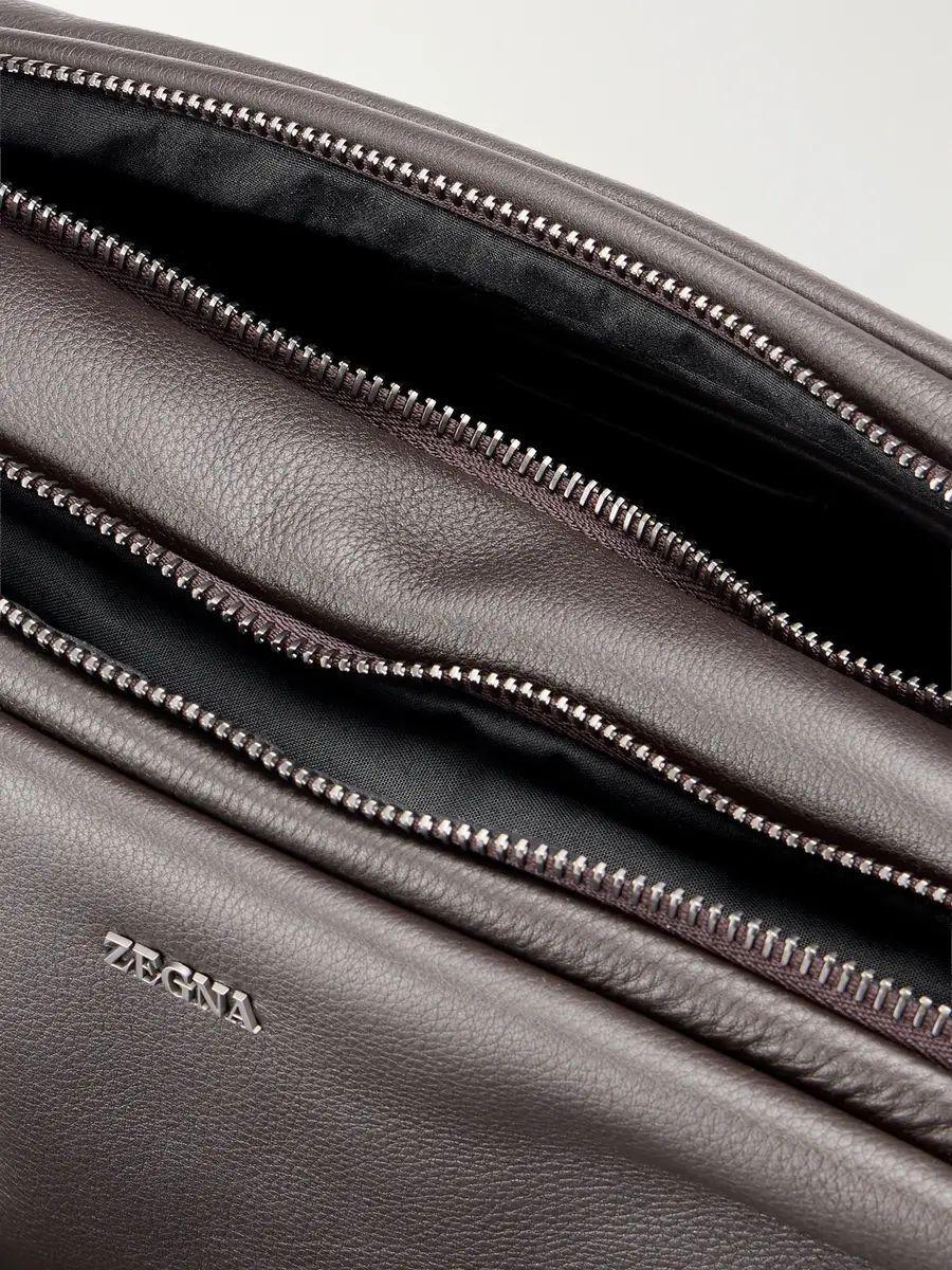 Zegna Secondskin Softy Leather Wash Bag - Men | Thumbnail 4 Zegna Secondskin Softy Leather Wash Bag - Men | Thumbnail 4