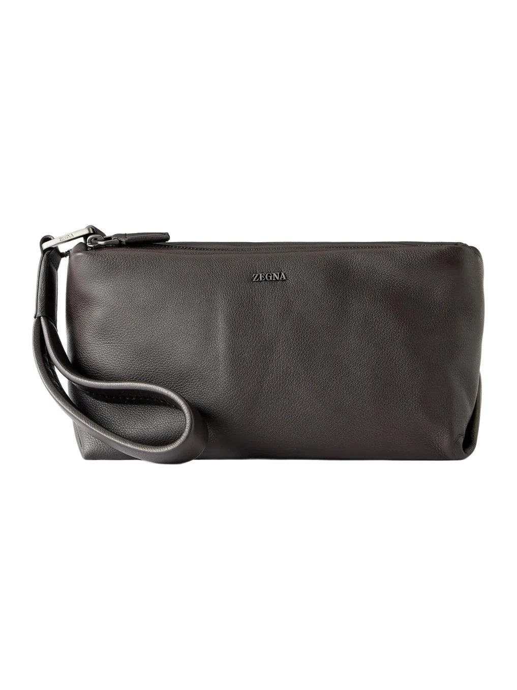 Zegna Secondskin Softy Leather Wash Bag - Men