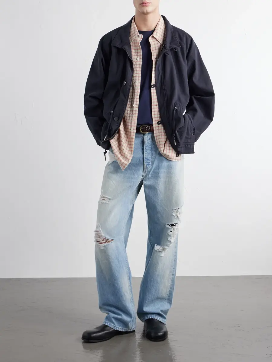 Nahmias Wide-Leg Distressed Jeans - Men | Thumbnail 2 Nahmias Wide-Leg Distressed Jeans - Men | Thumbnail 2