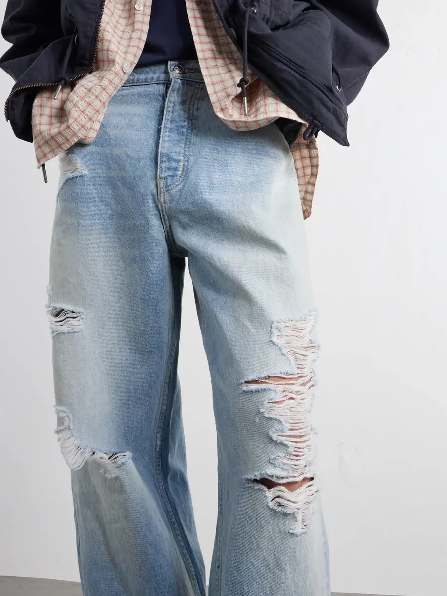 Nahmias Wide-Leg Distressed Jeans - Men | Thumbnail 5 Nahmias Wide-Leg Distressed Jeans - Men | Thumbnail 5