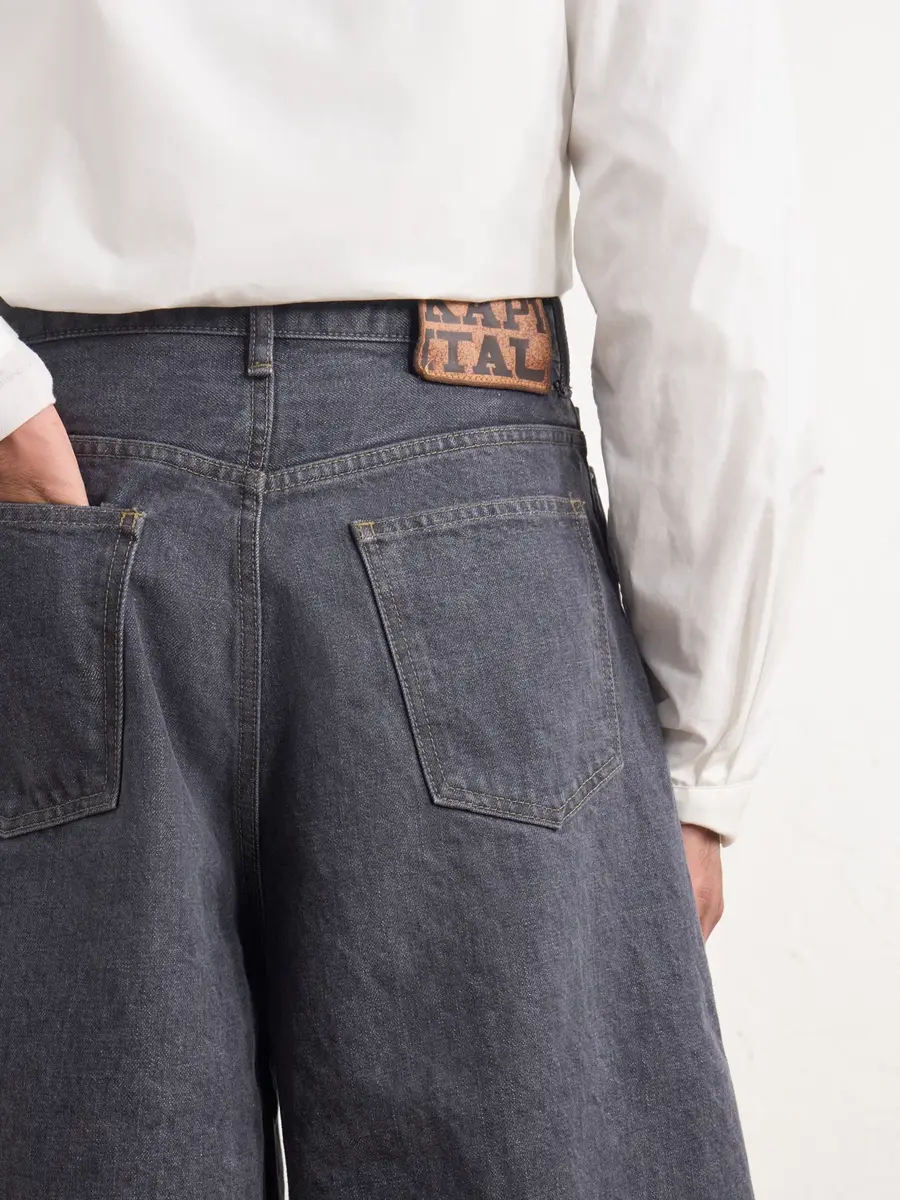 KAPITAL Wide-Leg Denim Shorts - Men | Thumbnail 4 KAPITAL Wide-Leg Denim Shorts - Men | Thumbnail 4