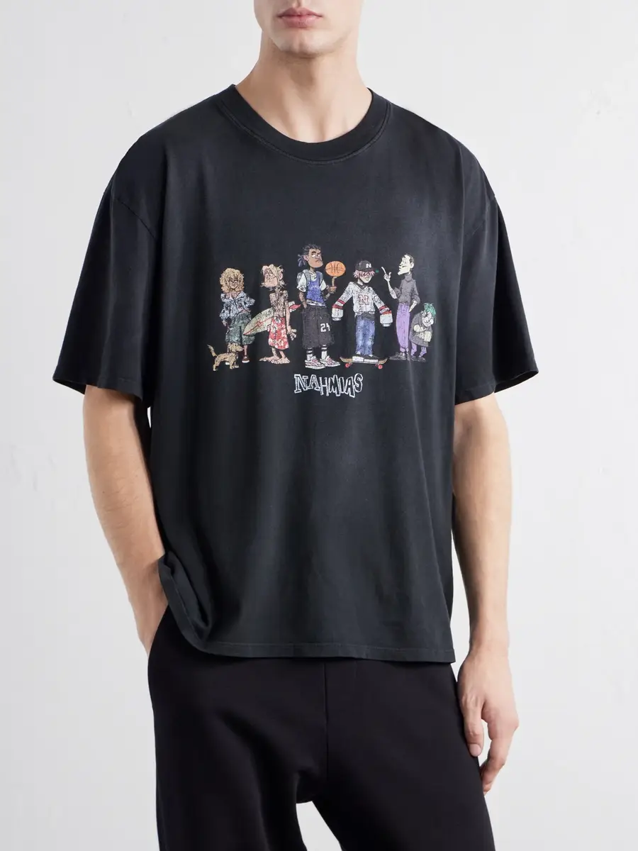 Nahmias Printed Cotton-Jersey T-Shirt - Men | Thumbnail 3 Nahmias Printed Cotton-Jersey T-Shirt - Men | Thumbnail 3