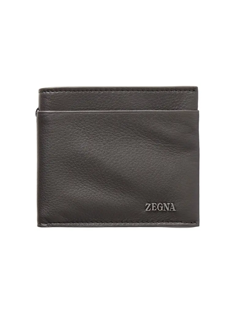 Zegna Secondskin Logo-Embellished Leather Billfold Wallet - Men | Image 1 Zegna Secondskin Logo-Embellished Leather Billfold Wallet - Men | Image 1