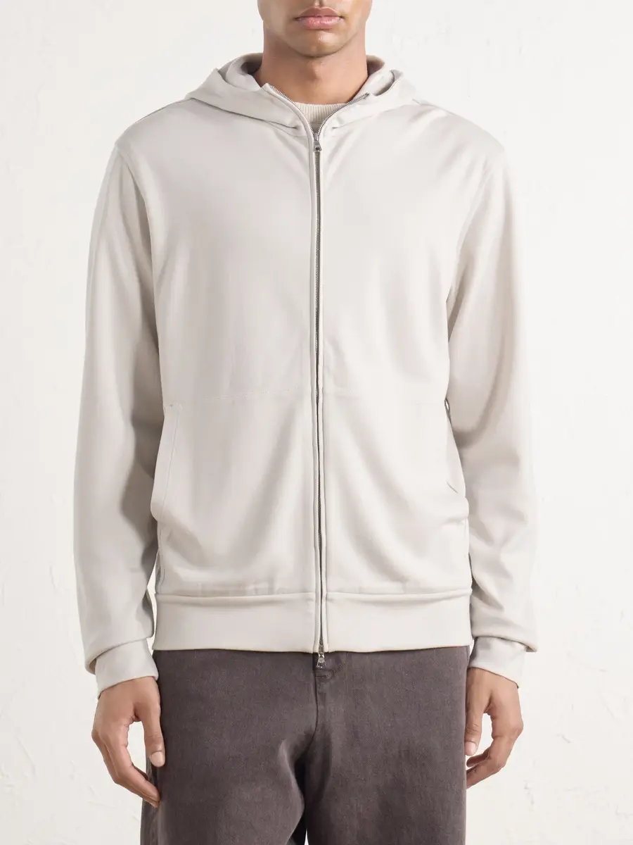 Orlebar Brown Mathers Wool-Jersey Zip-Up Hoodie - Men | Thumbnail 3