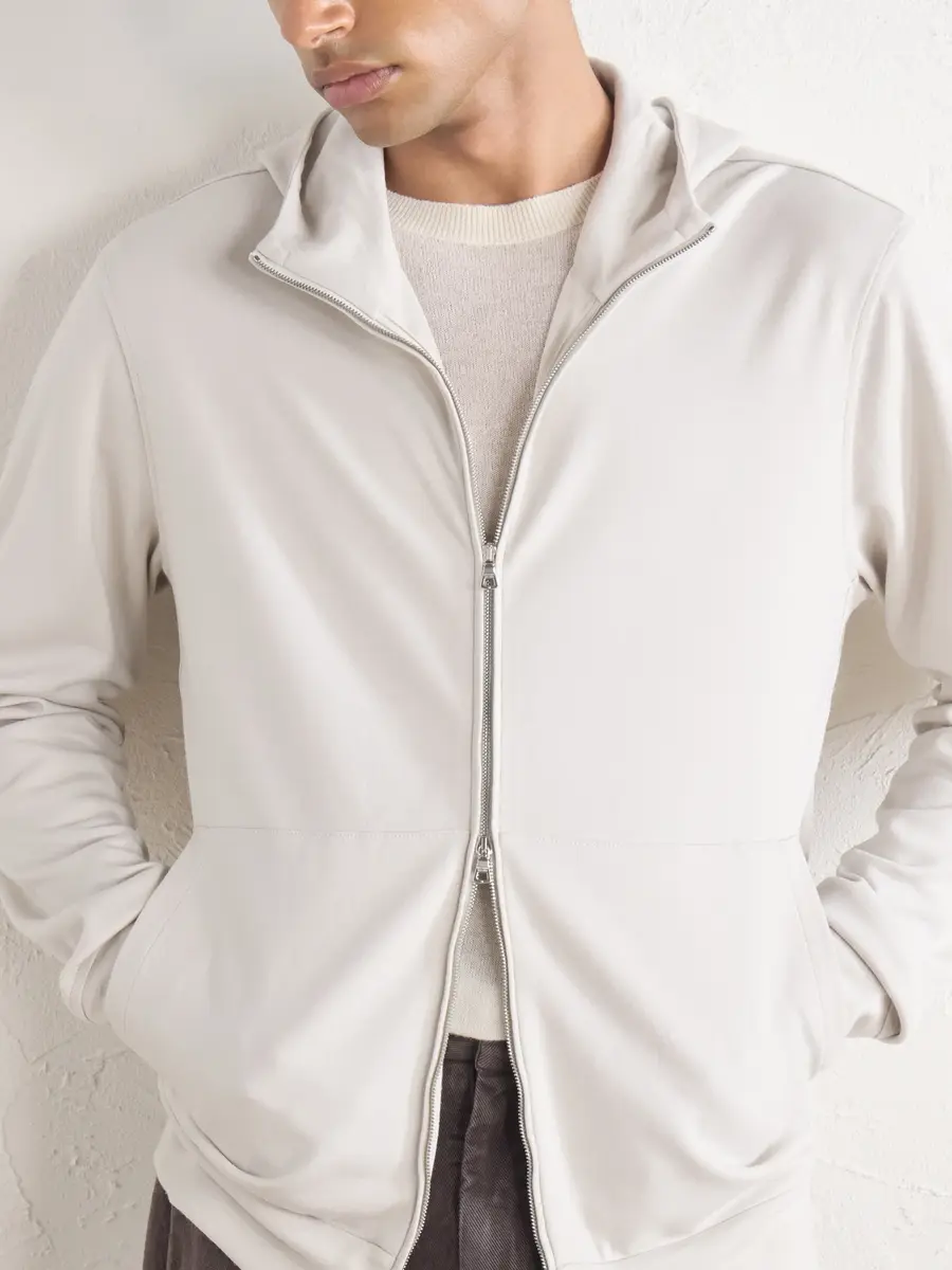Orlebar Brown Mathers Wool-Jersey Zip-Up Hoodie - Men | Thumbnail 5