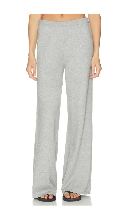 ÉTERNE Cotton Cashmere Wide Leg Lounge Pant | Thumbnail 2 ÉTERNE Cotton Cashmere Wide Leg Lounge Pant | Thumbnail 2