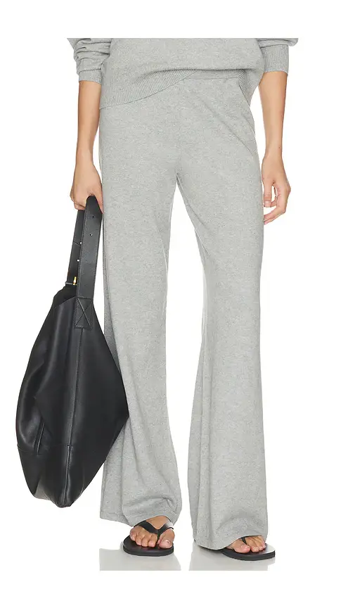 Eterne Cotton Cashmere Wide Leg Lounge Pant | Image 1 Eterne Cotton Cashmere Wide Leg Lounge Pant | Image 1