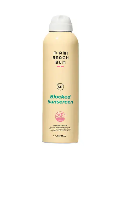 Miami Beach Bum Blocked Spray SPF 50 | Image 1 Miami Beach Bum Blocked Spray SPF 50 | Image 1
