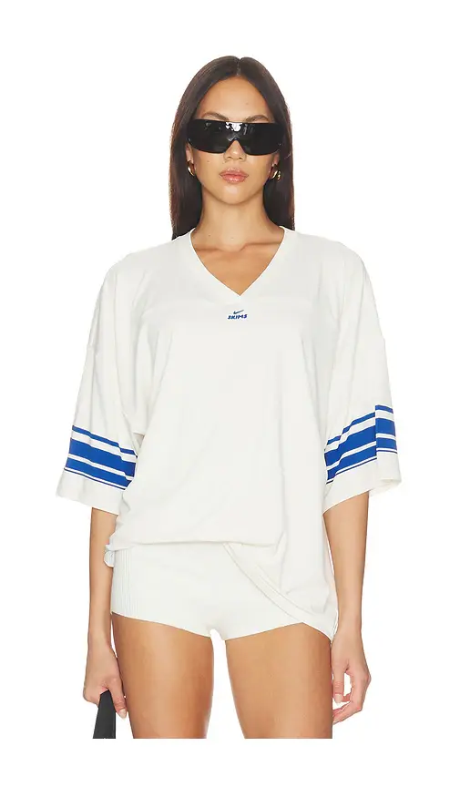 NikeSKIMS Stretch Knit V- Neck Top | Image 1 NikeSKIMS Stretch Knit V- Neck Top | Image 1