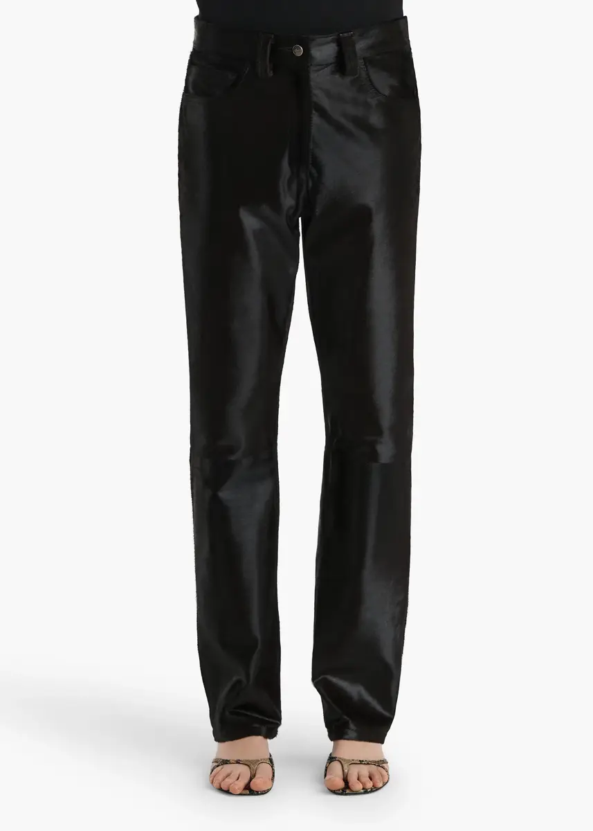 Khaite Callum Pant In Chocolate Haircalf | Thumbnail 7 Khaite Callum Pant In Chocolate Haircalf | Thumbnail 7