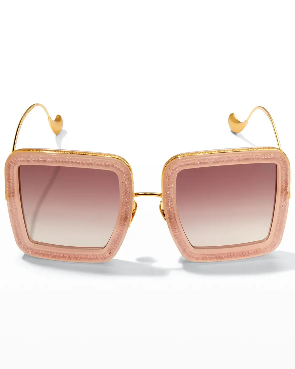 Anna-Karin Karlsson Beaming Sky Swarovski Square Acetate Sunglasses | Thumbnail 2