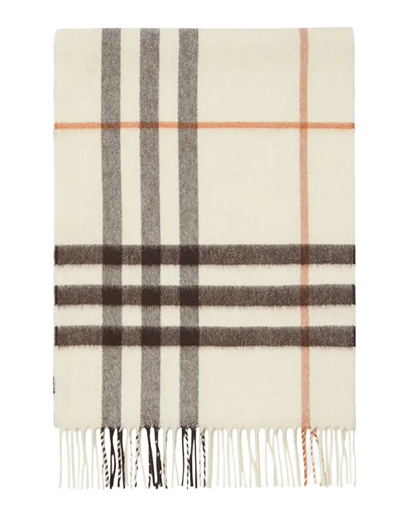 Burberry Giant Check Cashmere Scarf