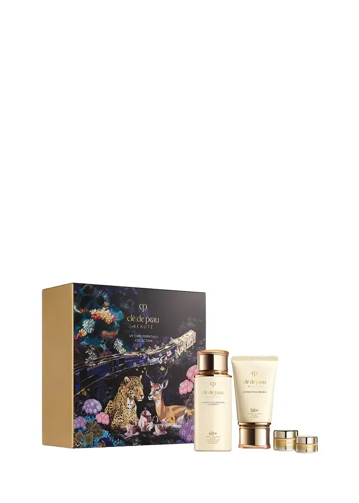 Cle de Peau Beaute UV Care Essentials 4-Piece Holiday Collection | Image 1 Cle de Peau Beaute UV Care Essentials 4-Piece Holiday Collection | Image 1
