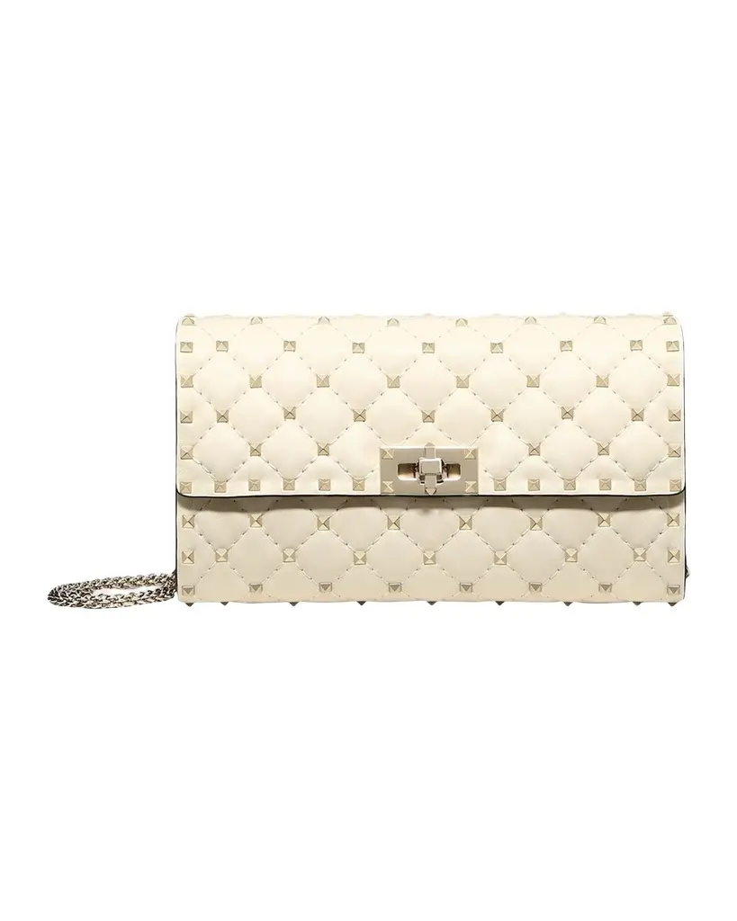 Valentino Garavani Quilted Rockstud Leather Shoulder Bag | Image 1 Valentino Garavani Quilted Rockstud Leather Shoulder Bag | Image 1
