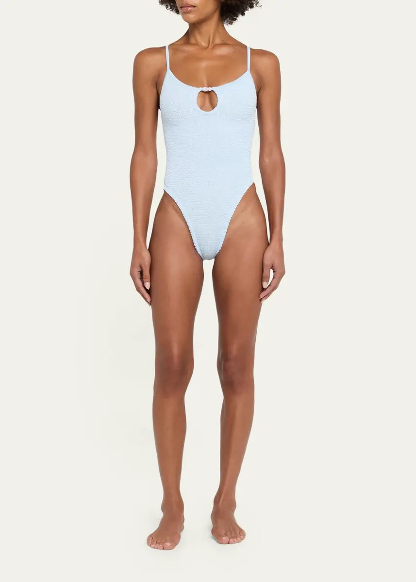 Hunza G Mia Beaded Keyhole One-Piece Swimsuit | Thumbnail 2 Hunza G Mia Beaded Keyhole One-Piece Swimsuit | Thumbnail 2