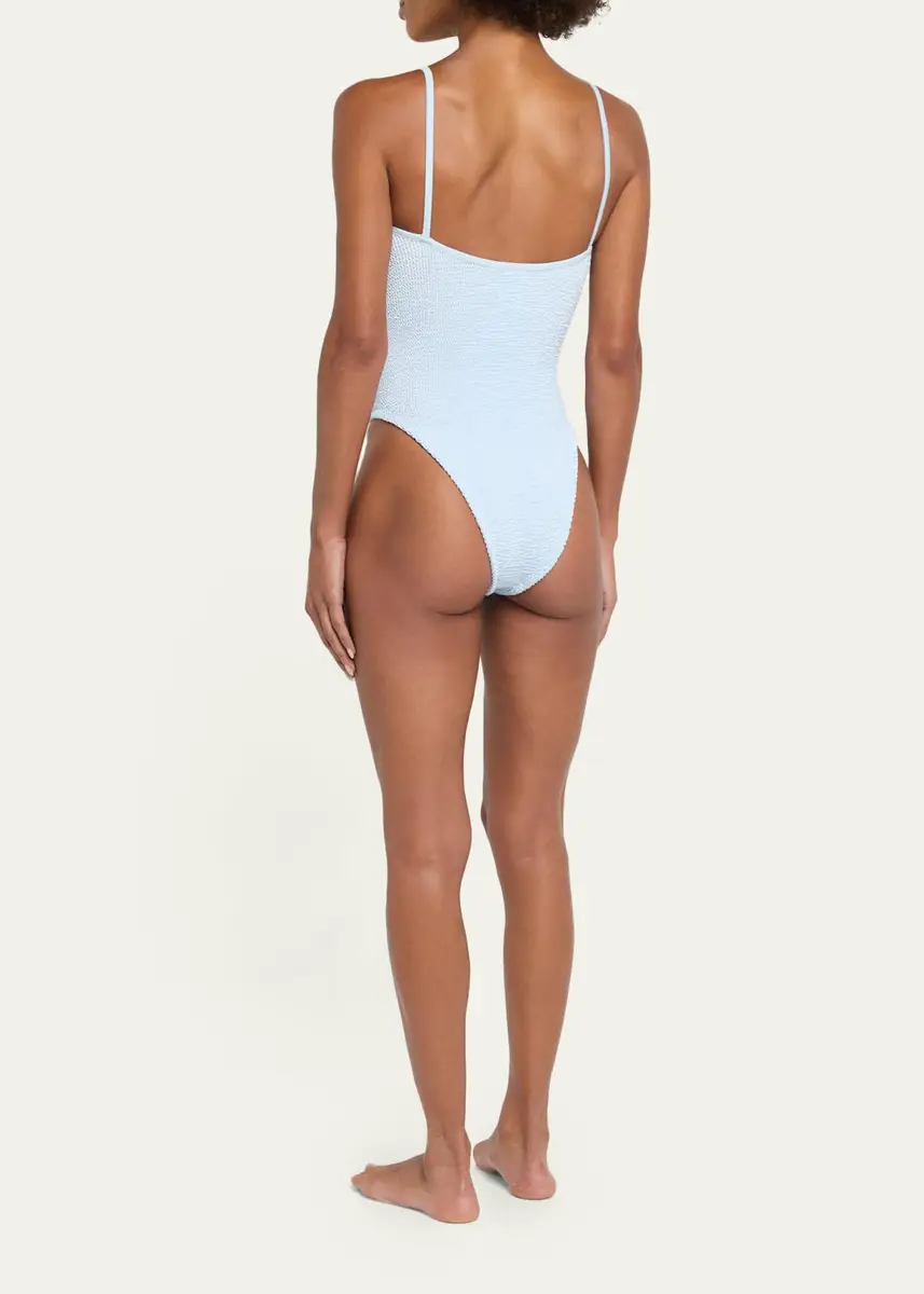 Hunza G Mia Beaded Keyhole One-Piece Swimsuit | Thumbnail 3 Hunza G Mia Beaded Keyhole One-Piece Swimsuit | Thumbnail 3