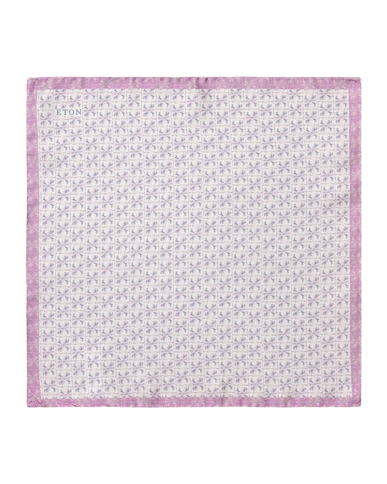 Men's Floral Panama Silk Pocket Square