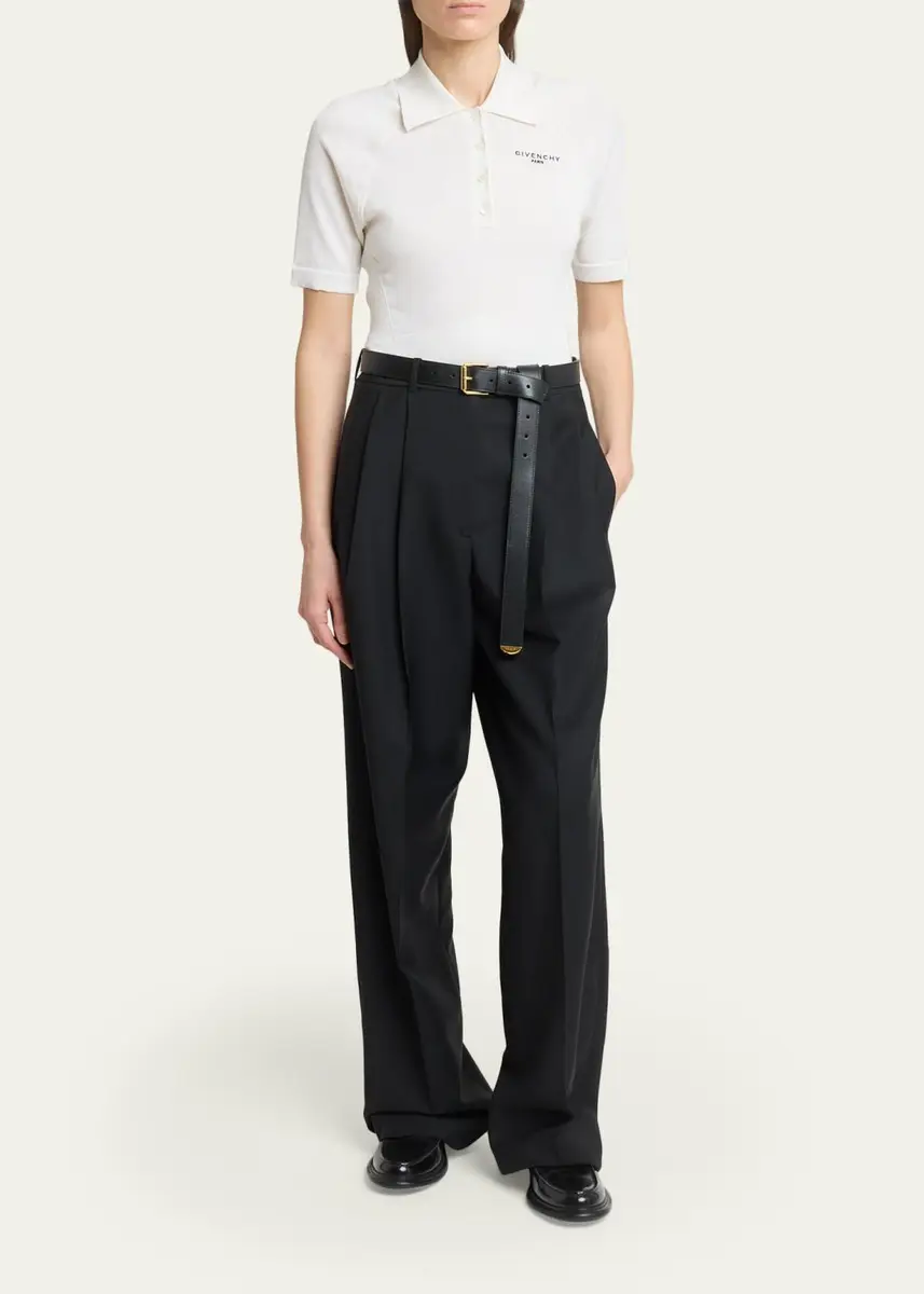 Givenchy Cropped Short-Sleeve Polo Shirt | Thumbnail 2