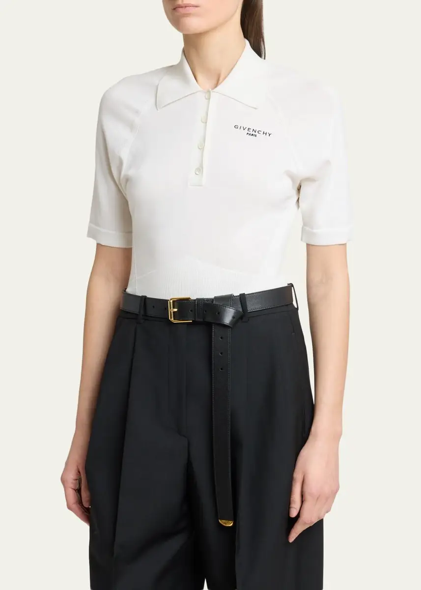 Givenchy Cropped Short-Sleeve Polo Shirt | Thumbnail 4