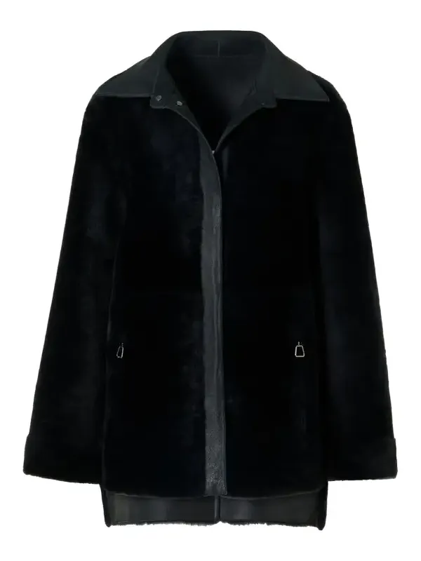Harper Reversible Lamb Shearling Single-Breasted Jacket Harper Reversible Lamb Shearling Single-Breasted Jacket