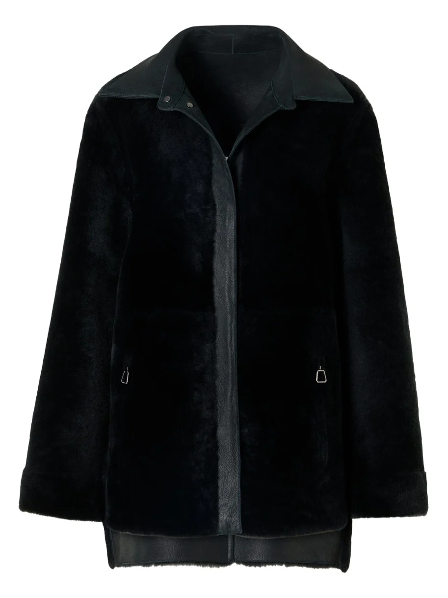 Harper Reversible Lamb Shearling Single-Breasted Jacket