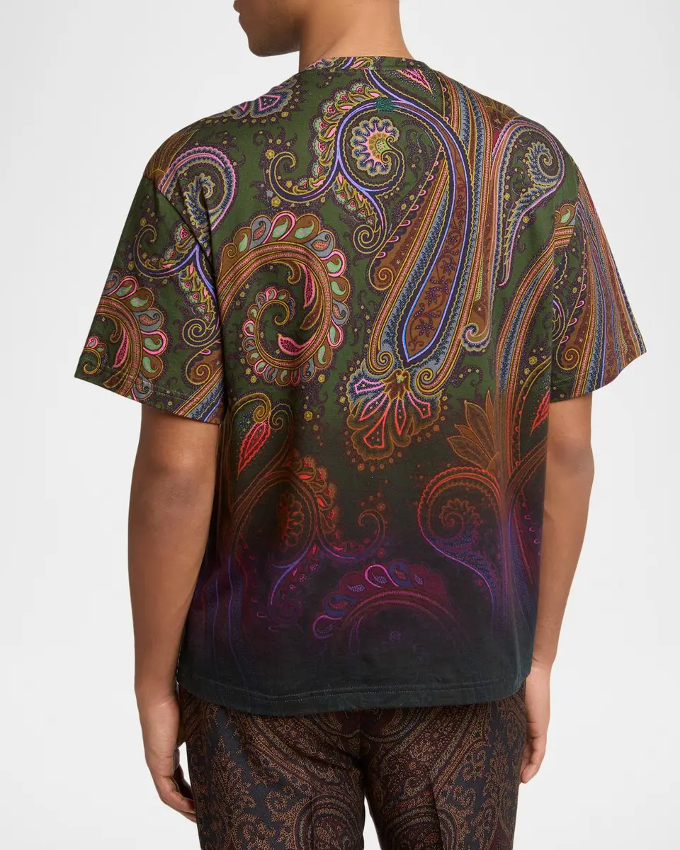 Etro Men's Soho Crewneck T-Shirt | Thumbnail 3 Etro Men's Soho Crewneck T-Shirt | Thumbnail 3