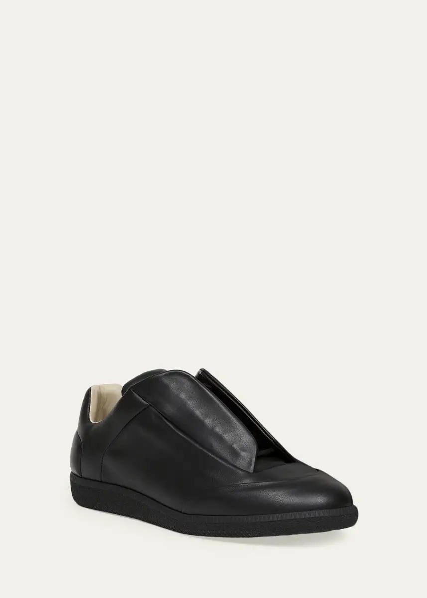 Maison Margiela Men's Future Soft Calfskin Mid-Top Sneakers | Thumbnail 2