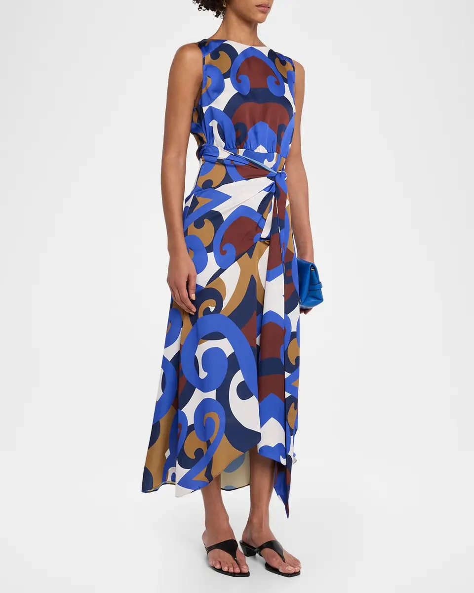 Misa Los Angeles Miles Printed Midi Dress | Thumbnail 4 Misa Los Angeles Miles Printed Midi Dress | Thumbnail 4
