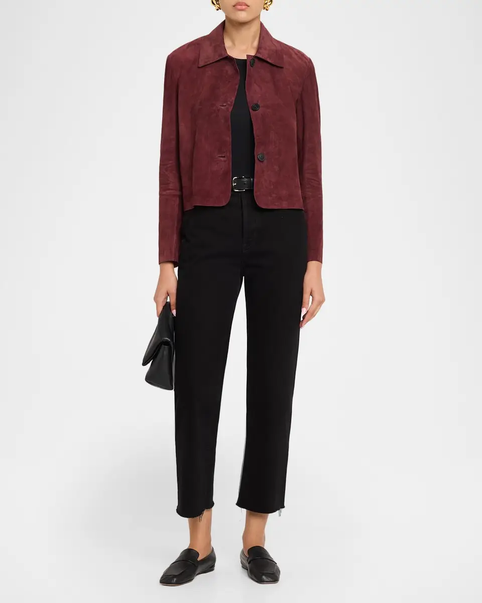 Arma Button-Down Suede Jacket | Thumbnail 2 Arma Button-Down Suede Jacket | Thumbnail 2
