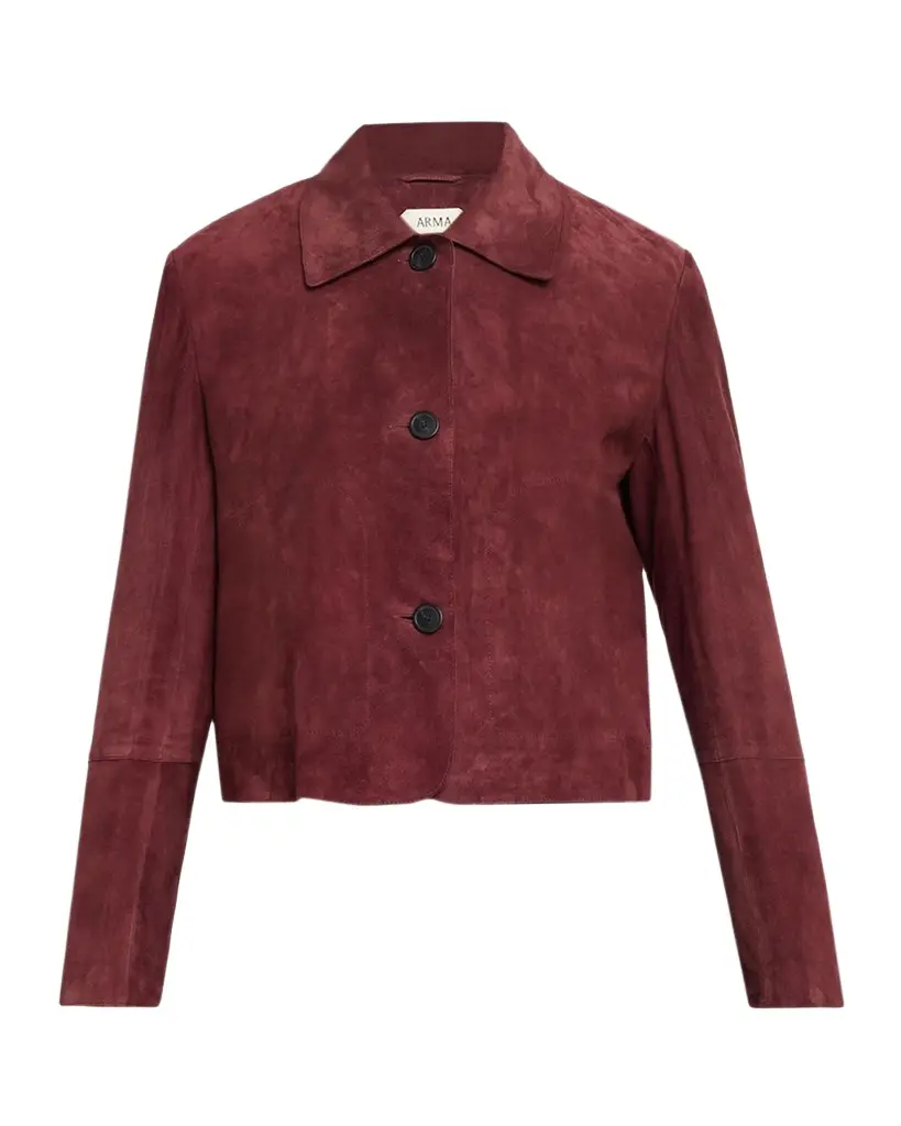Arma Button-Down Suede Jacket | Image 1 Arma Button-Down Suede Jacket | Image 1