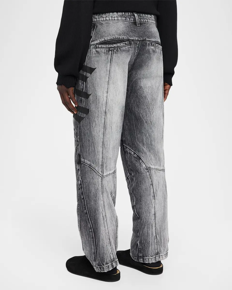 RTA Men's Alwin Straight Leg Moto Jeans | Thumbnail 3 RTA Men's Alwin Straight Leg Moto Jeans | Thumbnail 3
