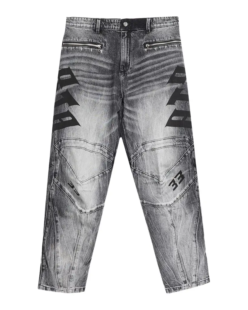 Men's Alwin Straight Leg Moto Jeans Men's Alwin Straight Leg Moto Jeans