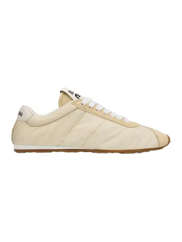 Low-Top Nylon & Suede Sneakers