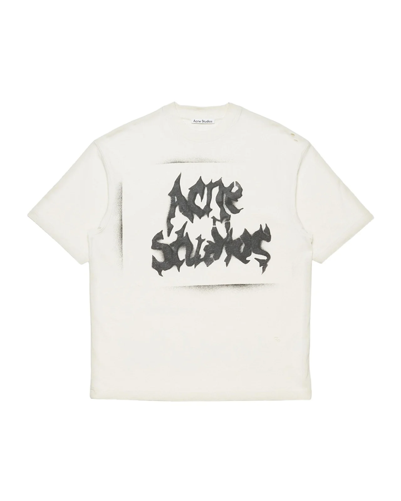 Acne Studios Men's Spray Paint Logo Boxy Fit T-Shirt