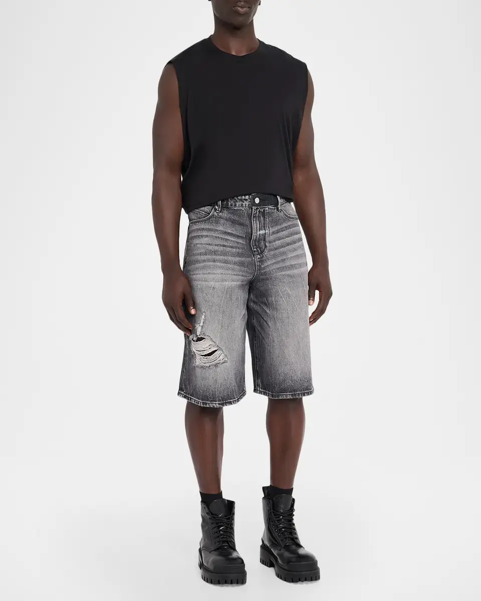 RTA Men's Gustavo Denim Bermuda Shorts | Thumbnail 2 RTA Men's Gustavo Denim Bermuda Shorts | Thumbnail 2