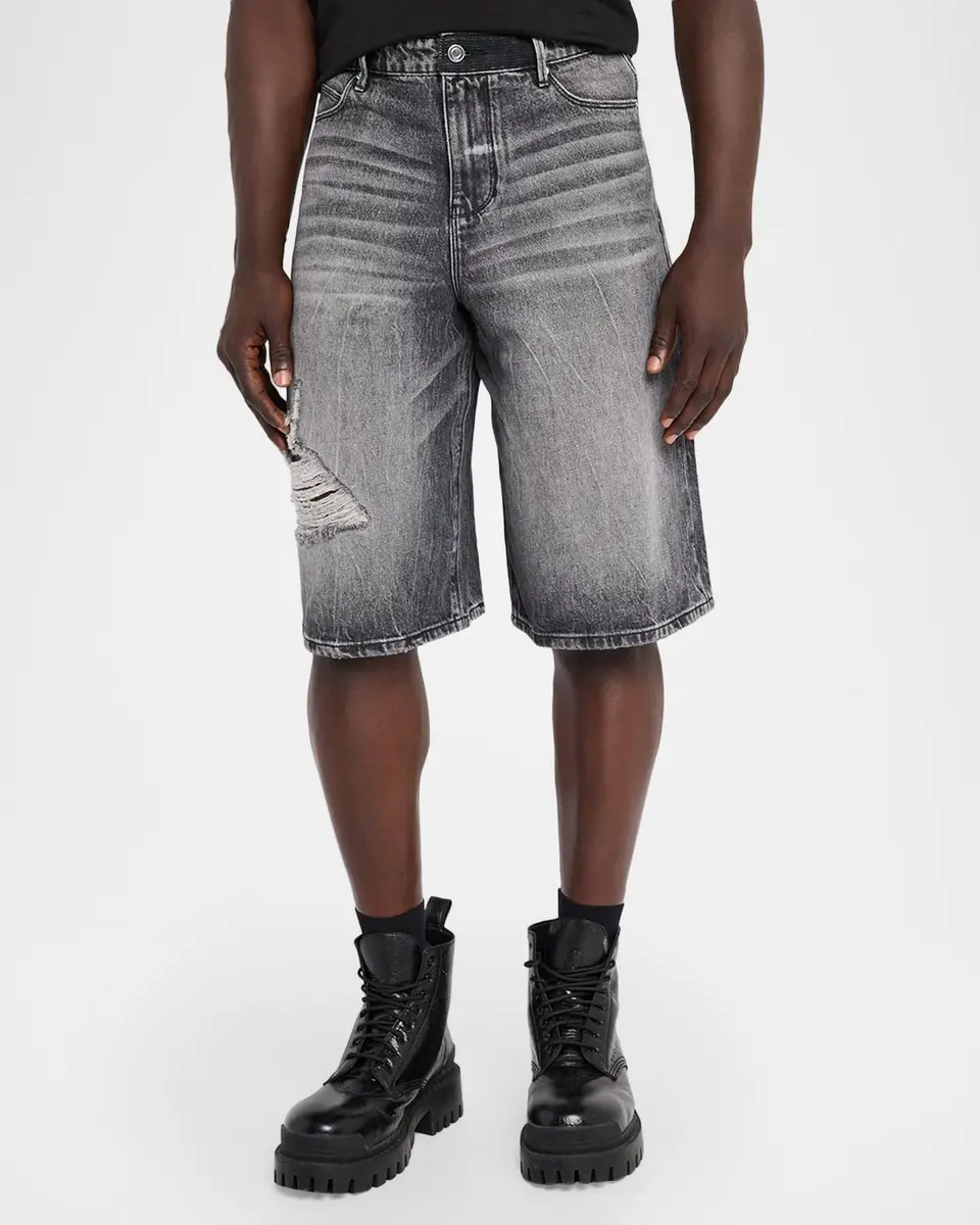 RTA Men's Gustavo Denim Bermuda Shorts | Thumbnail 4 RTA Men's Gustavo Denim Bermuda Shorts | Thumbnail 4