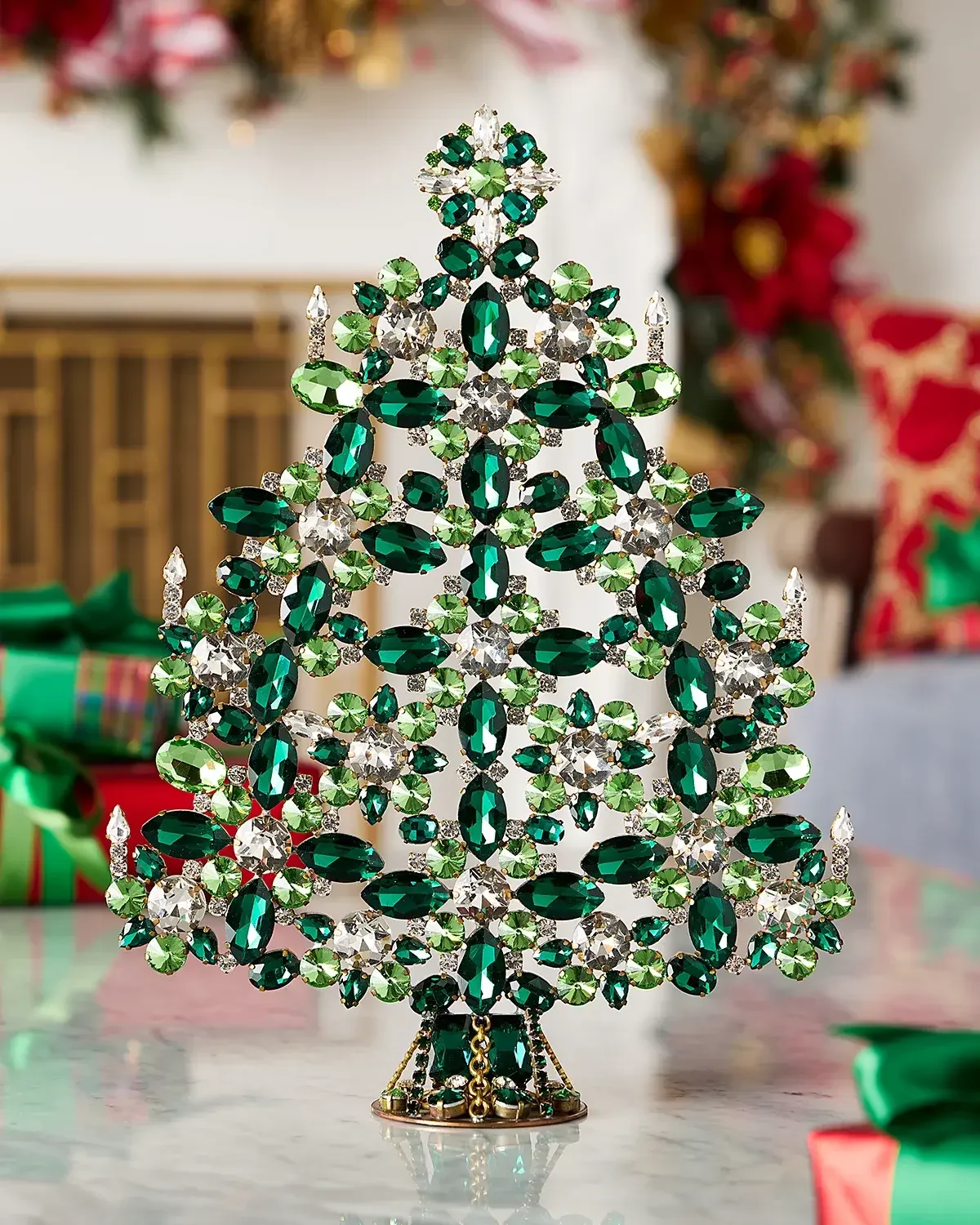 Exclusive Luxurious Rhinestone Tabletop Christmas Tree