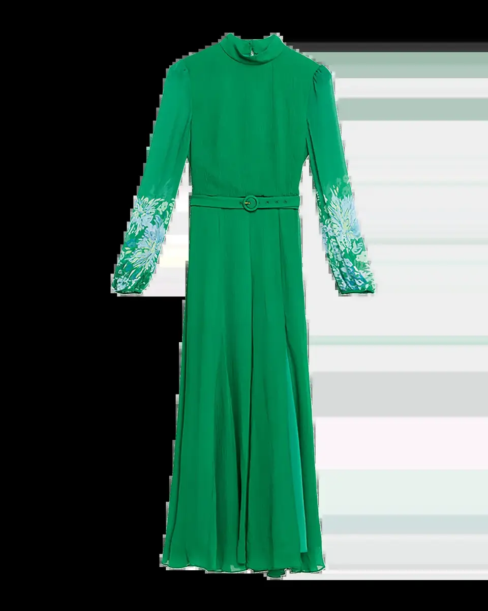 Saloni Jacqui B Silk Georgette Dress | Thumbnail 2 Saloni Jacqui B Silk Georgette Dress | Thumbnail 2