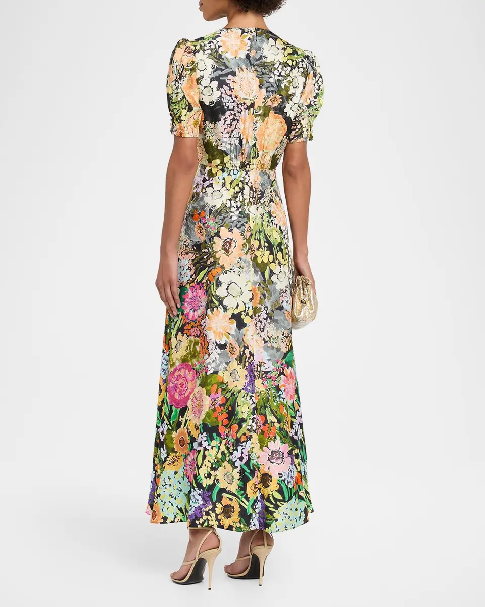 Saloni Lea Printed Long Dress | Thumbnail 3 Saloni Lea Printed Long Dress | Thumbnail 3
