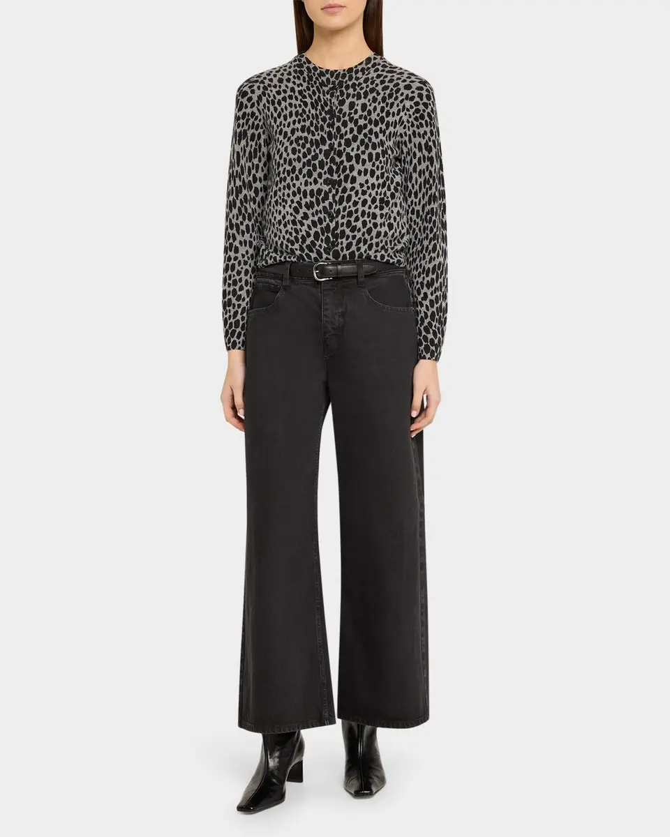 Nili Lotan Terese Flared-Leg Dark Jeans | Thumbnail 2 Nili Lotan Terese Flared-Leg Dark Jeans | Thumbnail 2