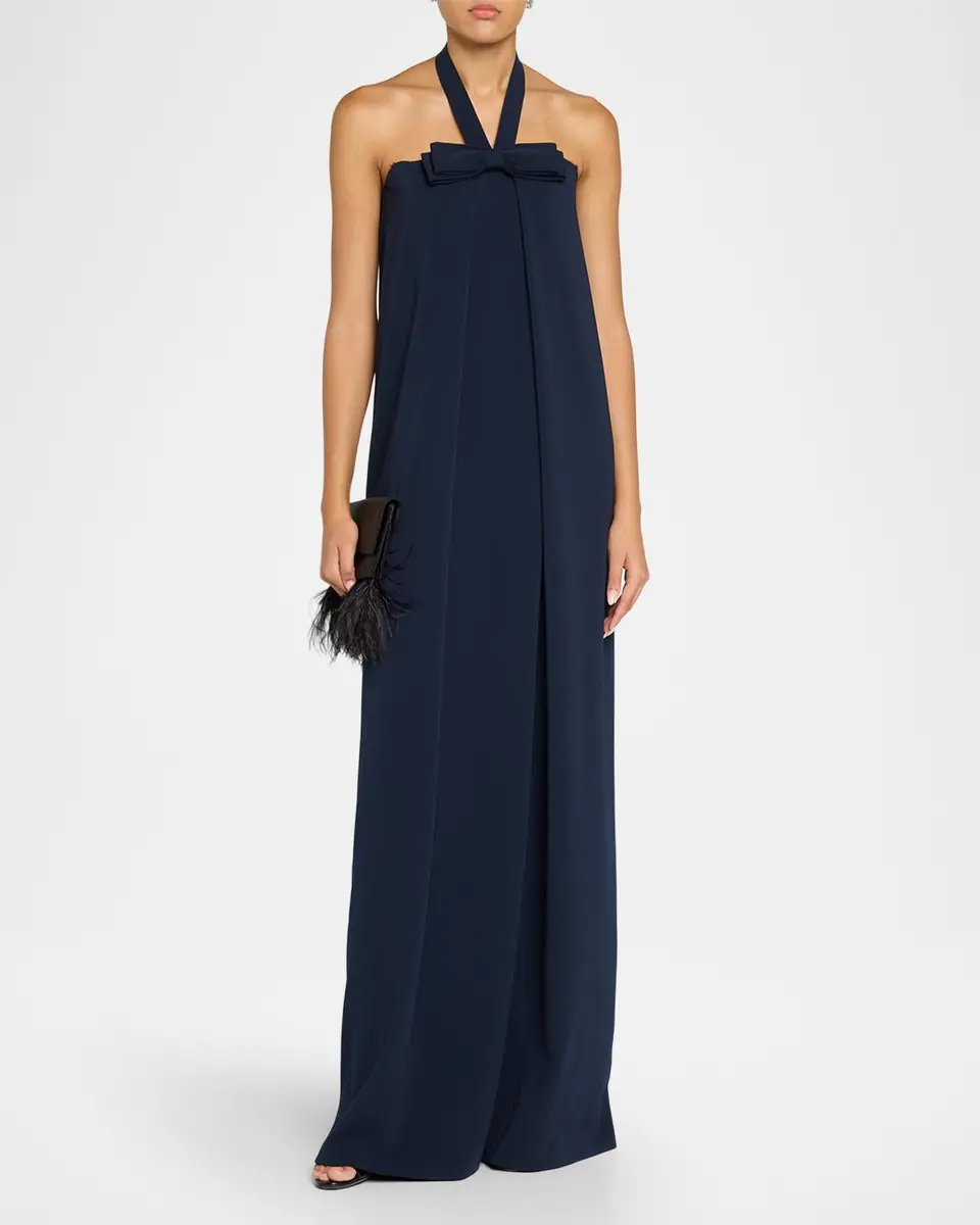 Atelier Prabal Gurung Bow-Detail Halter Gown | Thumbnail 2 Atelier Prabal Gurung Bow-Detail Halter Gown | Thumbnail 2