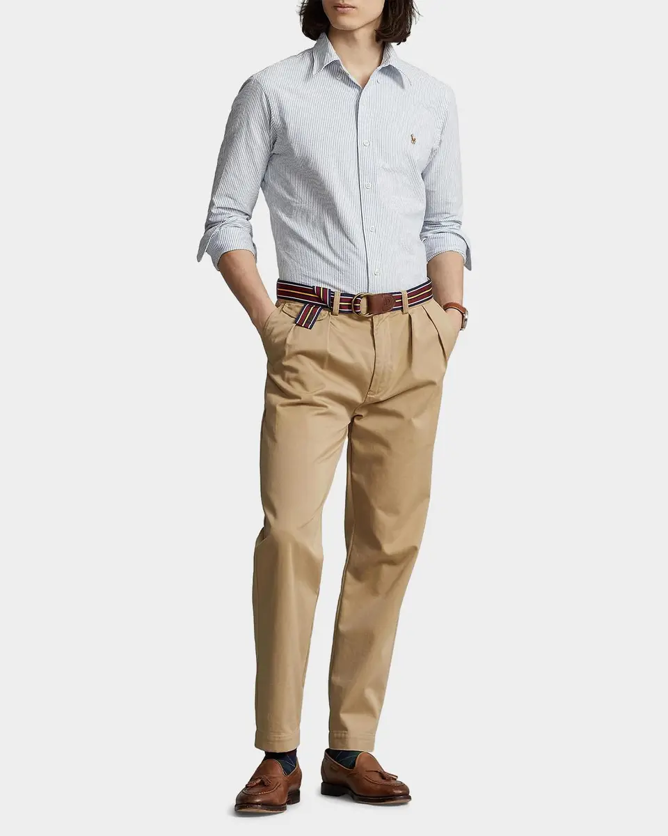 Polo Ralph Lauren Men's Striped Cotton Oxford Button-Down Shirt | Thumbnail 2