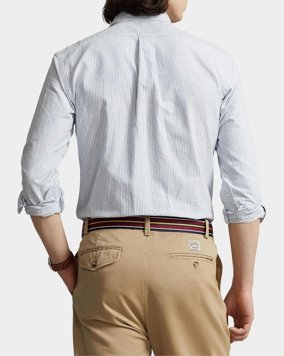 Polo Ralph Lauren Men's Striped Cotton Oxford Button-Down Shirt | Thumbnail 3