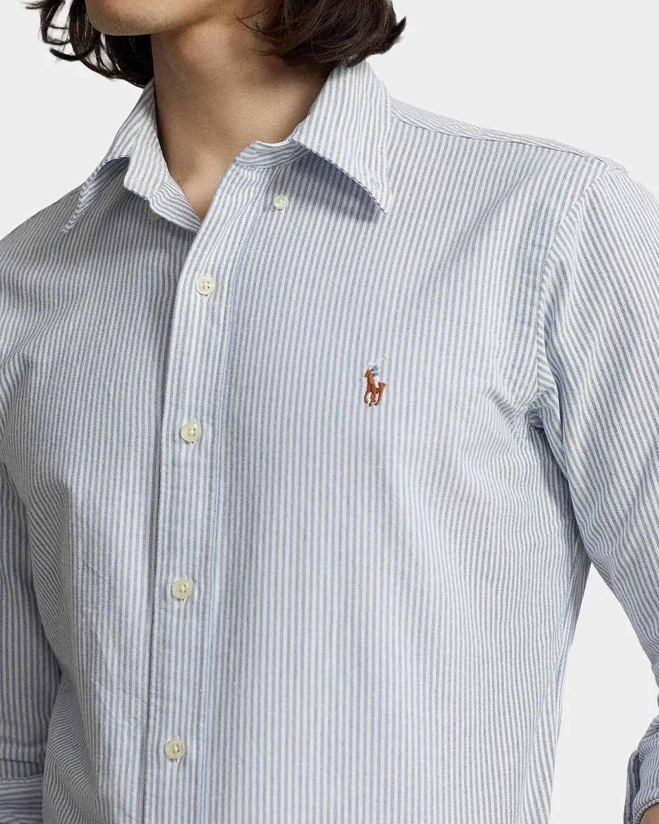 Polo Ralph Lauren Men's Striped Cotton Oxford Button-Down Shirt | Thumbnail 5