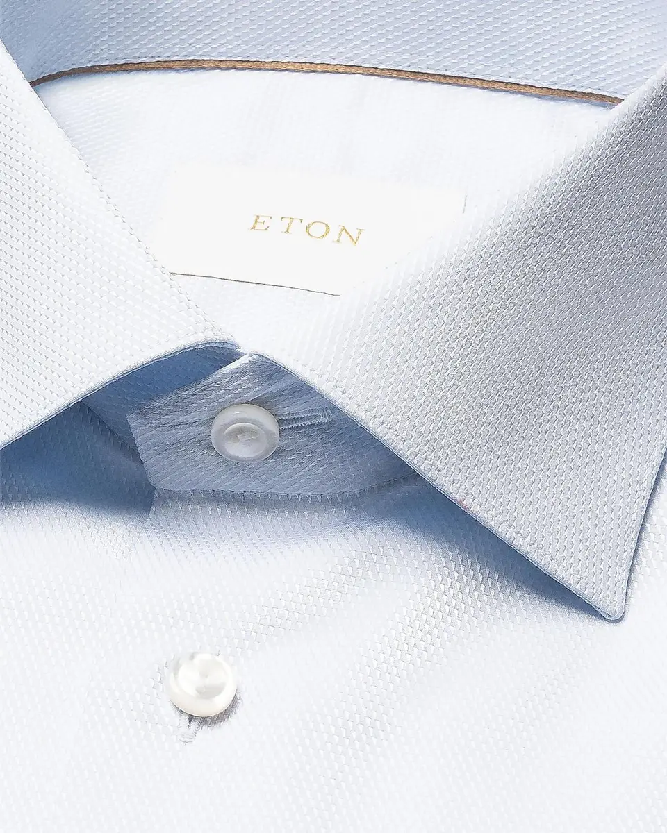 Eton Men's Contemporary-Fit Textured Elevated Piqué Shirt | Thumbnail 2 Eton Men's Contemporary-Fit Textured Elevated Piqué Shirt | Thumbnail 2