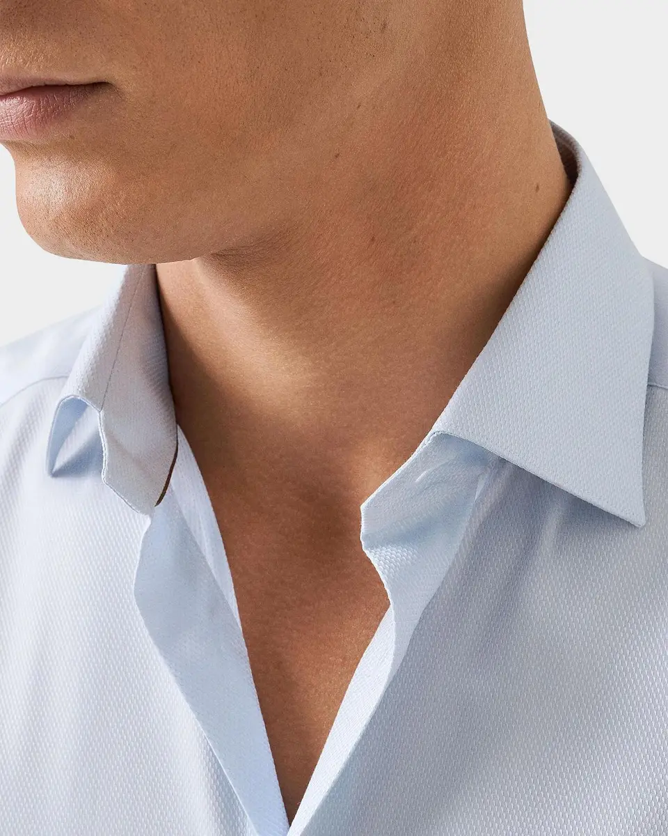 Eton Men's Contemporary-Fit Textured Elevated Piqué Shirt | Thumbnail 5 Eton Men's Contemporary-Fit Textured Elevated Piqué Shirt | Thumbnail 5