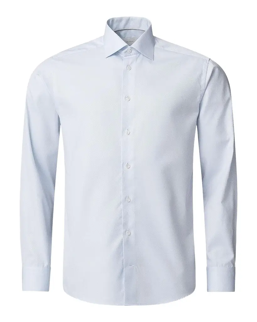 Eton Men's Contemporary-Fit Textured Elevated Piqué Shirt