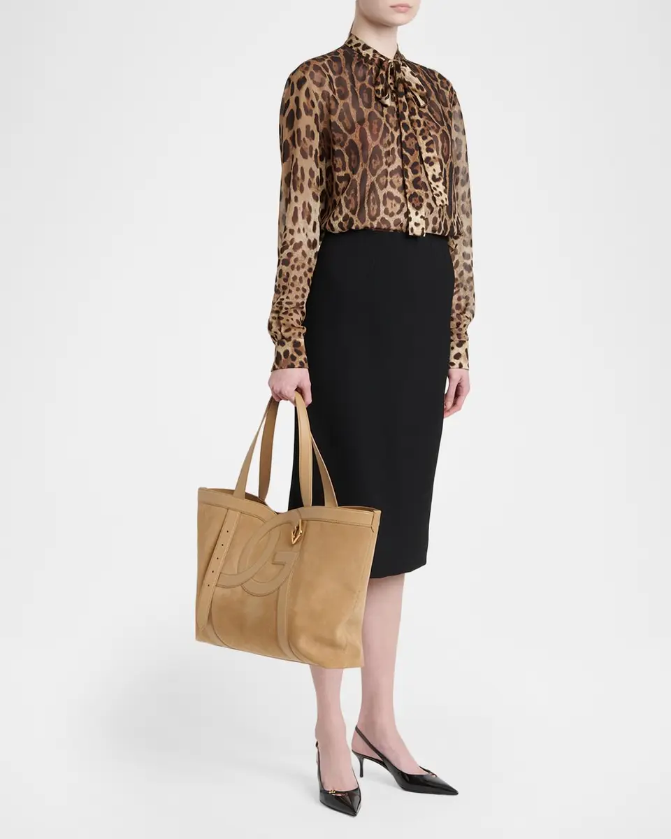 Dolce & Gabbana Sartoriale Logo Leather Tote Bag | Thumbnail 5 Dolce & Gabbana Sartoriale Logo Leather Tote Bag | Thumbnail 5