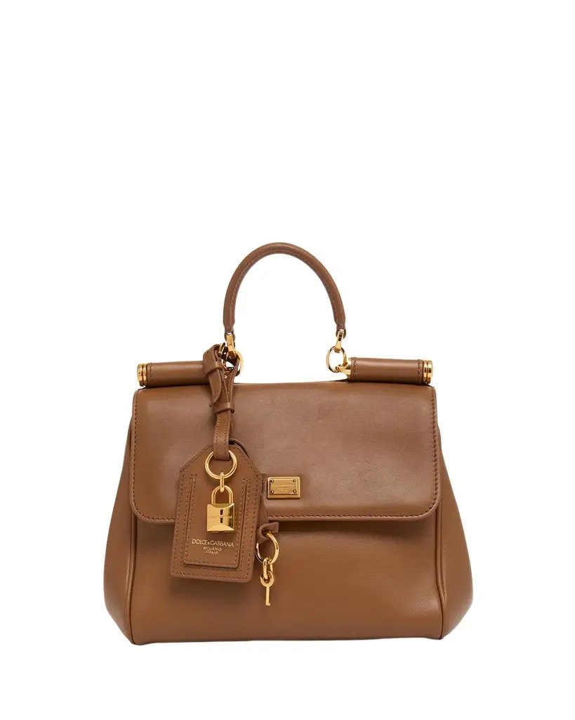 Dolce & Gabbana My Sicily Leather Top Handle Bag | Image 1 Dolce & Gabbana My Sicily Leather Top Handle Bag | Image 1